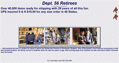 Desktop Screenshot of dept56retirees.com