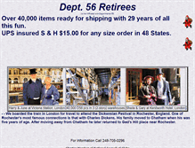 Tablet Screenshot of dept56retirees.com